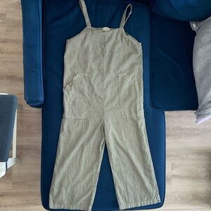 Universal Thread Olive Green Wide Leg Jumpsuit Overalls
